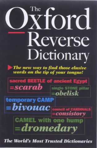 The Oxford reverse dictionary