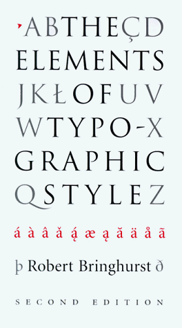 The elements of typographic style
