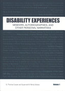 Disability Experiences: Memoirs, Autobiographies, and Other Personal Narratives